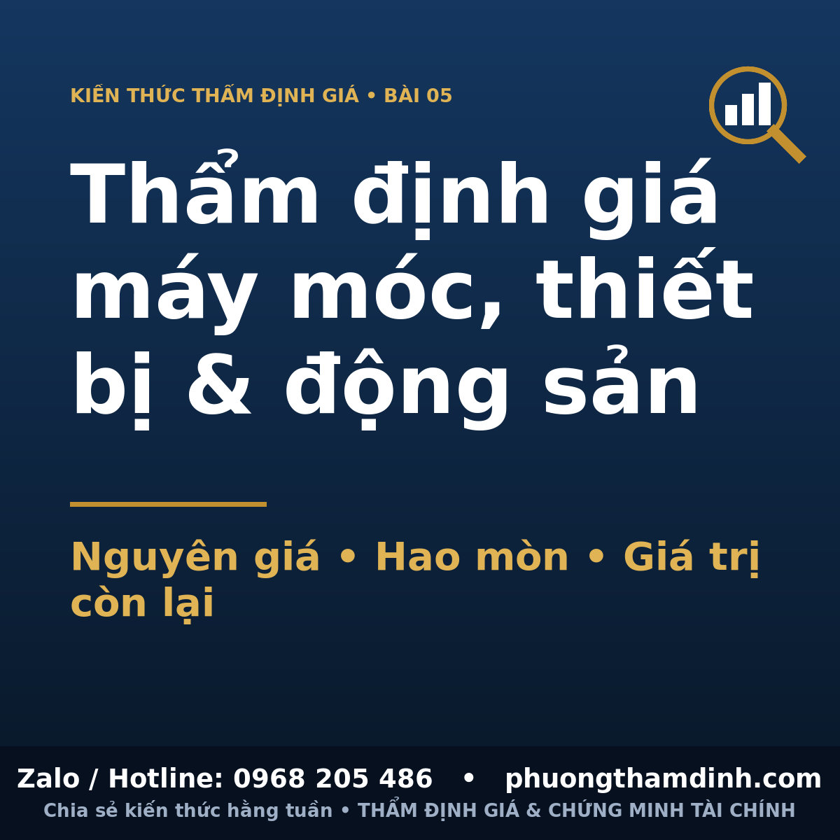 Thẩm định giá máy móc, thiết bị và động sản