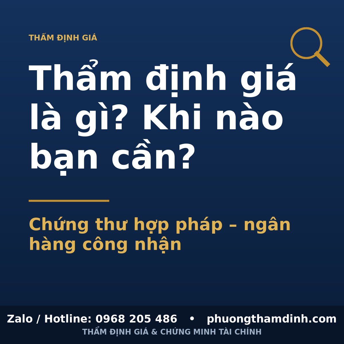 Thẩm định giá là gì? Khi nào bạn cần?
