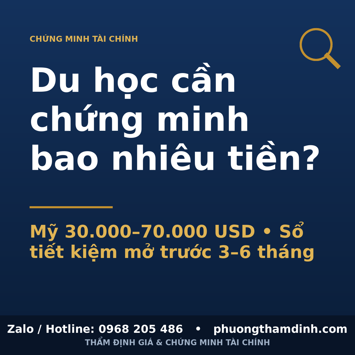 Chứng minh tài chính du học cần bao nhiêu tiền?