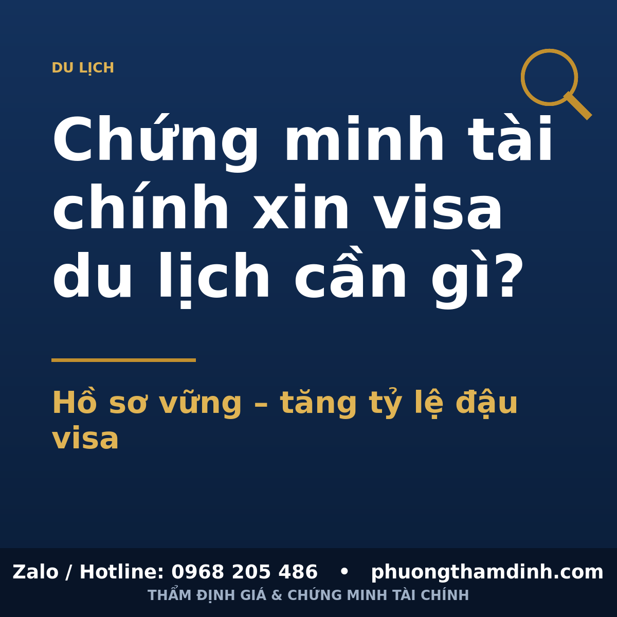 Chứng minh tài chính xin visa du lịch: cần gì?